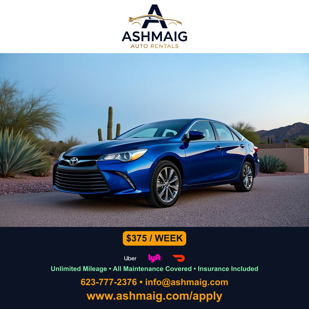 Fast Approval Car Rentals Phoenix | Ashmaig Auto Rentals