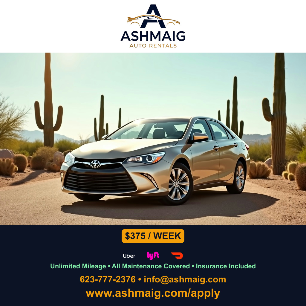 Fleet Management for Uber Rentals in Phoenix | Ashmaig