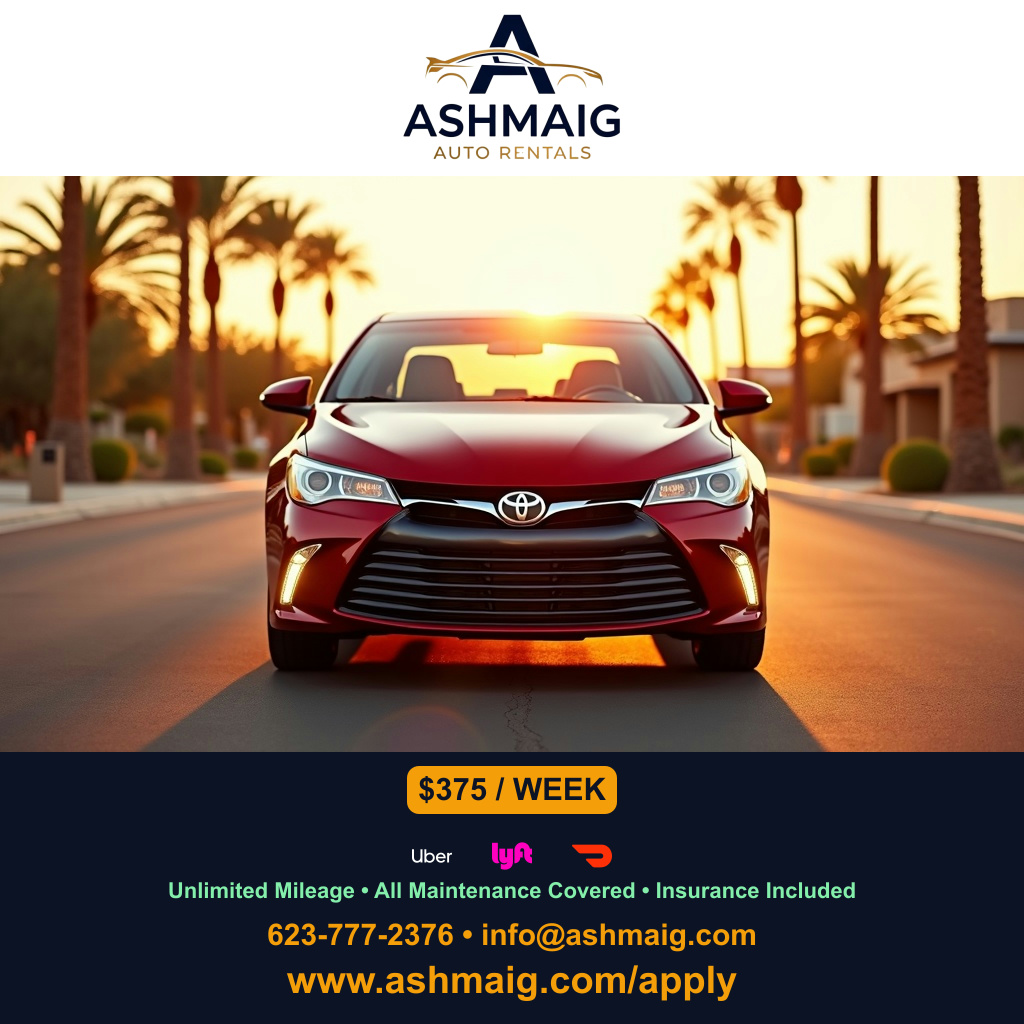Affordable Delivery Driver Car Rentals in Phoenix, AZ