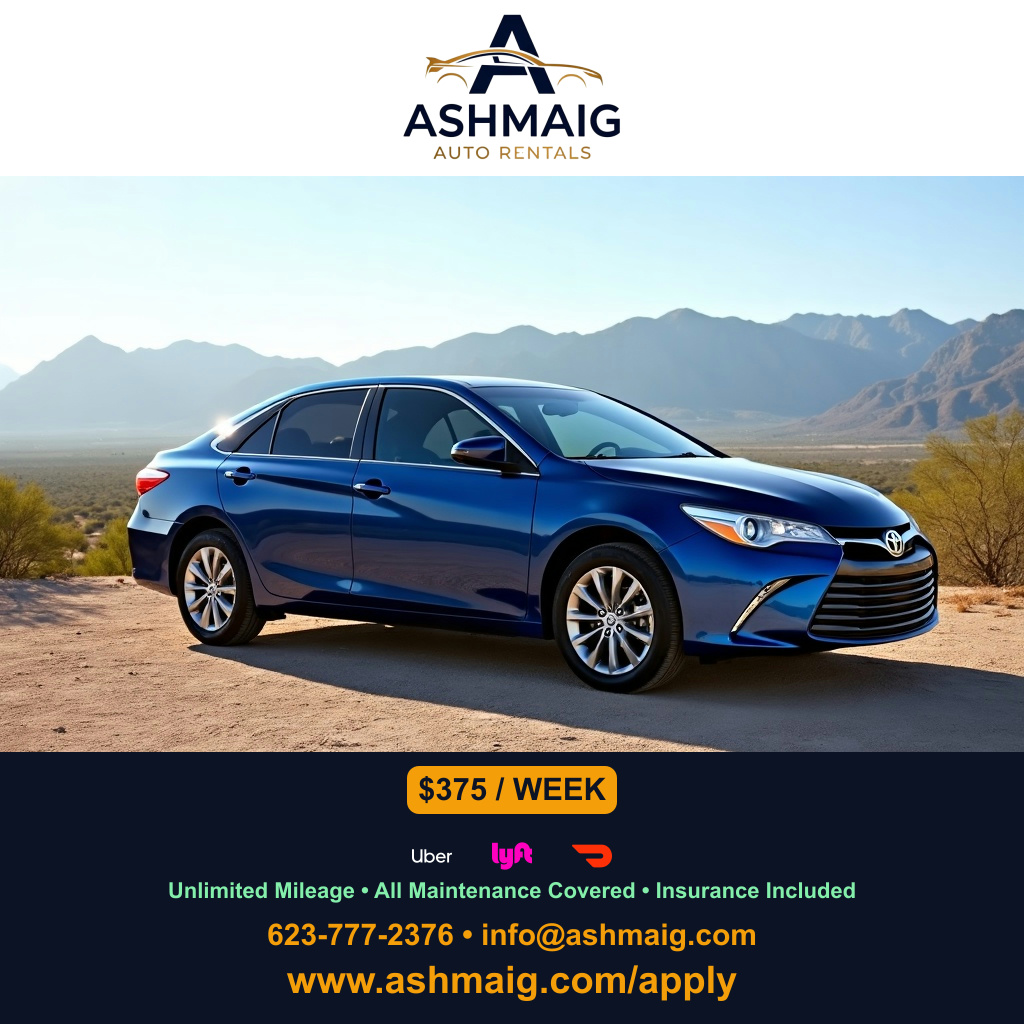 No Credit Check Car Rentals for Uber Drivers Phoenix